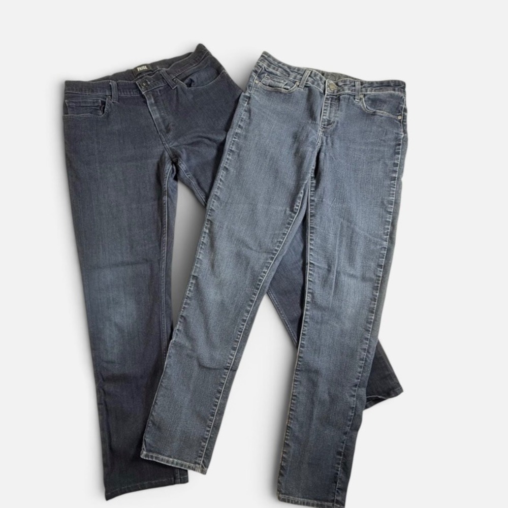 Paige Denim Jeans Lot of 2 Mens Federal Straight & Skyline Skinny Blue